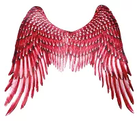 Andělská křídla červená látková 100 x 70 cm