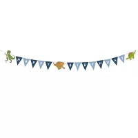 Vlaječková girlanda Happy Birthday - Happy Dino 1,8 m