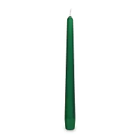 Dlouhá svíčka tmavě zelená 24 cm