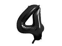 Fóliová číslica - čierna 4 - 86 cm