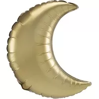 Fóliový balónik Mesiac Satin zlatý - 89 cm