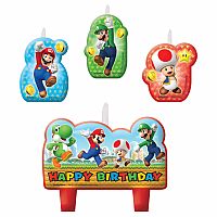 Dortové svíčky Super Mario 4ks