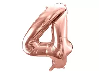Fóliová číslica - rose gold 4 - 86 cm
