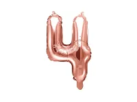Fóliová číslica - rose gold 4 - 35 cm