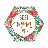 Fóliový balónik Najlepšia mama hexagon 46cm