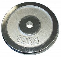 ACRA chrómované závažia 10kg - NA OSU S PRIEMEROM 28mm