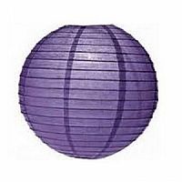 Lampion kulatý 30 cm fialový