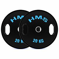 Súprava pogumovaných olympijských kotúčov HMS TOG20 2 x 20 kg