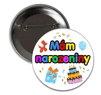 Narozeniná brož "Mám narozeniny" barevná