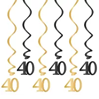 Závěsné narozeninové spirály 40. narozeniny