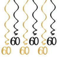 Závěsné narozeninové spirály 60. narozeniny