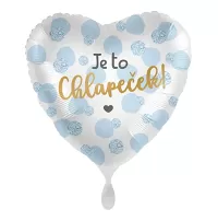 Fóliový balónik Je to chlapček CZ - 43cm