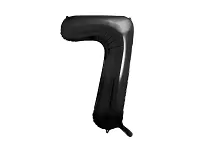 Fóliová číslica - čierna 7 - 86 cm
