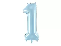 Fóliová číslica - modrá 1 - 86 cm