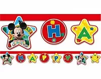 Party nápis Mickey Playful Happy Birthday 220 cm