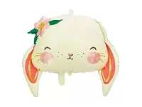 Fóliový balónik hlava - zajačik 65 x 55 cm