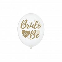 Latexový balonek s potiskem Bride to be - transparentní