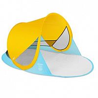 Spokey STRATUS Samorozkladací plážový stan, UV 40, 190 x 120 x 90 cm, žltý