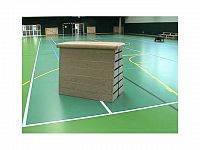 Švédska debna, kónická 7-dielna, koža, výška 105 cm