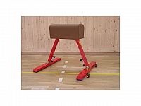 Gymnastická koza (2 nohy T), nastaviteľná výška 90-120 cm, umelá koža
