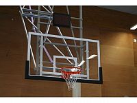 Basketbalová doska 180 x 105 cm, priehľadná, POLYKARBONÁT, podľa noriem CBA