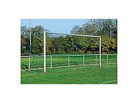 Futbalová bránka 7,32x2,44m FIFA, ovál 120/100 mm (AL), sieťové oblúky, do puzdier (bez zákl. Rámu)