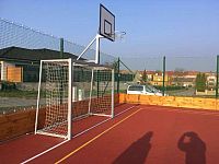 Bránka na hádzanú 2x3m (ZN) s basketbalovou konštrukciou