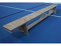 Švédska lavička telocvičná s kladinkou, preglejková, dĺžka 2,5 m, lakovaná, hranol na rebriny