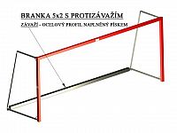 Závažie prídavné (oceľový profil naplnený pieskom) pre voľne stojacu bránku 5x2 m