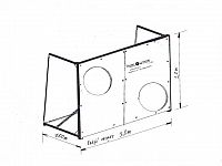 Cvičná mobilná stena 3x2 m - futbal