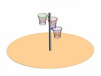 DH 16 - Prehadzovací prvok, variant 4 - trojkoš