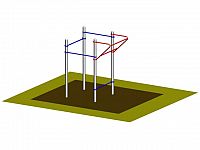 Cvičebný hrazdy s jednou vysunutou WK05, Workoutový prvok