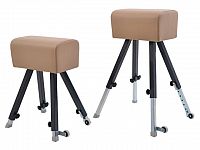 Gymnastická koza (4 nohy), nastaviteľná výška 90-140 cm, umelá koža