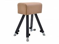 Gymnastická koza (4 nohy), nastaviteľná výška 90-140 cm, koža