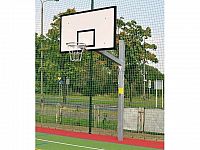 Basketbalová konštrukcia streetball (ZN), nastaviteľná výška v ramene, vysadenie 1,65 m + púzdro