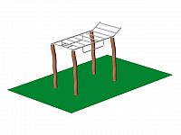 Monkey bar + wings AW03, AKÁT, Workoutový prvok