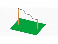 Viacúrovňová hrazda AW08, AKÁT, Workoutový prvok