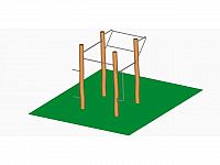 Hrazdy a Human flag AW10, AKÁT, Workoutový prvok