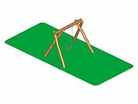 DHA02 - Hojdačka reťazová, variant 1 (v páde do 1 m)