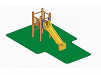 DHA05 - Veža so šmykľavkou, variant 2 (v páde do 1.3 m)