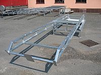 Basketbalová konštrukcia pojazdná - žiar zinkovaná, exteriér, sklopná, vysadenie 2 m