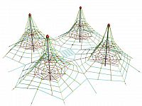 Lanová pyramída SC - štvorpyramída, výška 4,0 m, výška pádu 1,0 m