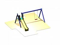 Hojdačka so šmykľavkou, variant 1 (DH 5)