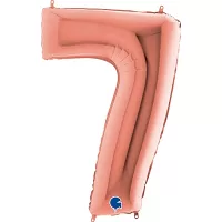 Fóliová číslica - rose gold 7