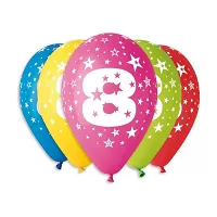 Latexový balónik číslo 8 - 30 cm