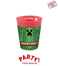 Plastové kelímky Minecraft znovupoužitelný 250ml - 4ks