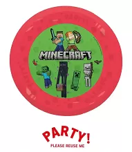 Plastový talíř Minecraft znovupoužitelné 21 cm