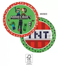 Papírové talíře Minecraft, Next Generation 23 cm - 8 ks