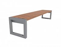 Lavička s kovovým rámom