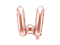Fóliové písmeno W rose gold 35 cm